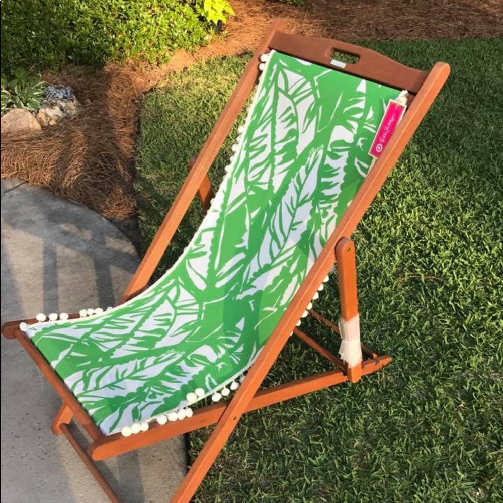 Lilly Pulitzer Target Teak Beach Chair